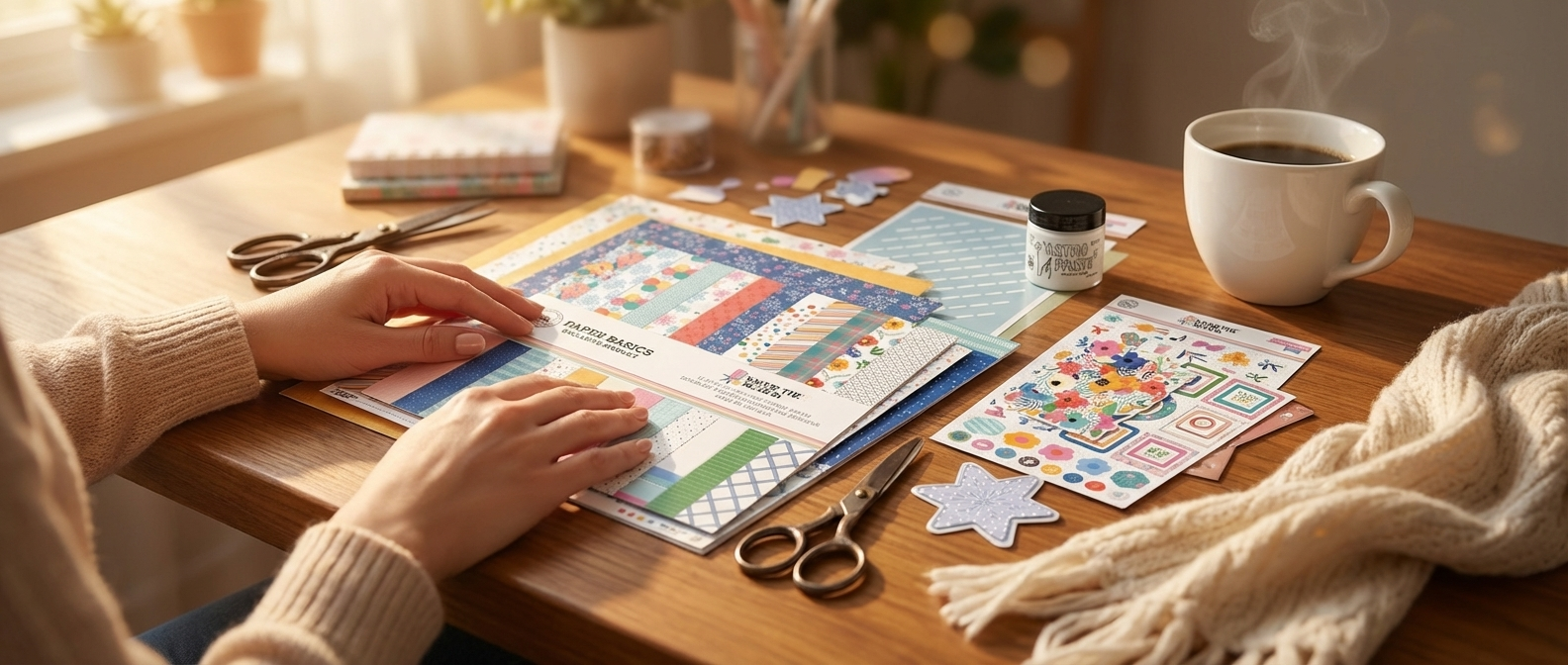 Our exclusive papers and embellishments aren't sitting in craft stores waiting for everyone to buy them. They're designed specifically for our members.