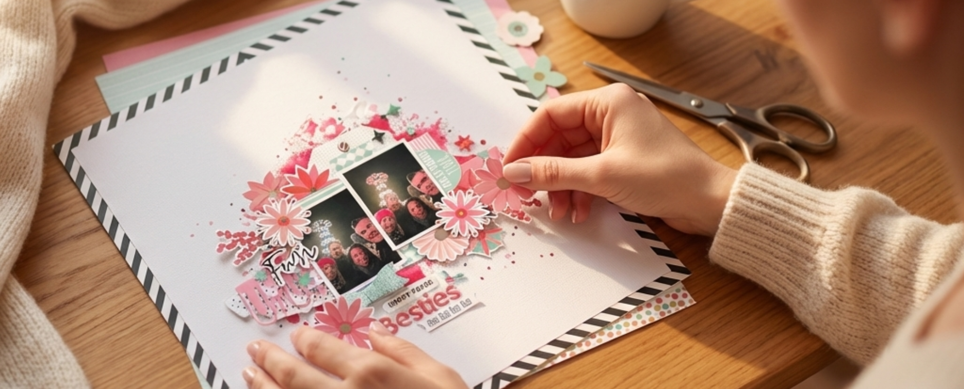 With Hip Kit Club, everything coordinates. Period. Open your kit and start creating instead of standing in the paper aisle having an existential crisis about whether teal and turquoise are too similar. 